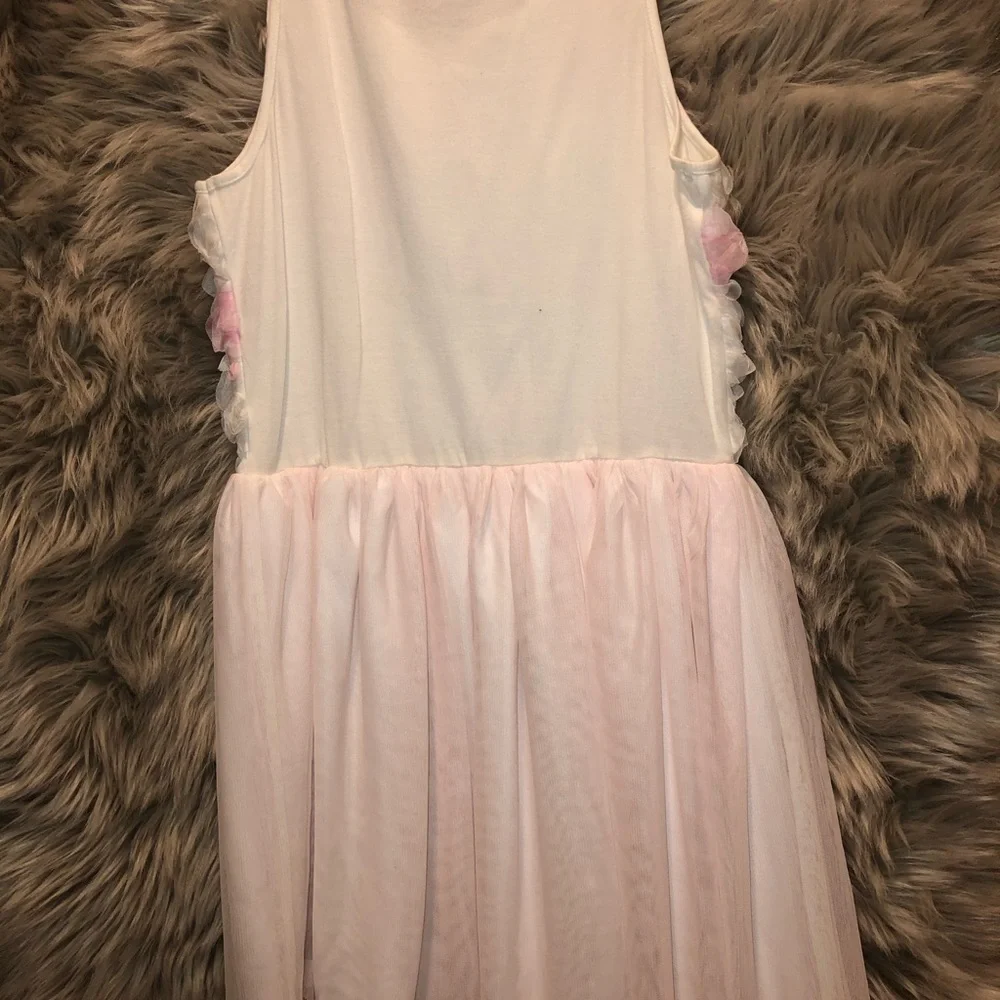 Children’s Place Rose Pink Floral Embellished Special Occasion Dress Sz 16 NWT